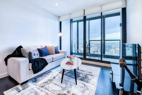 豪華公寓, 1 間臥室 | 客廳 | LED 液晶電視