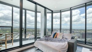 Deluxe Apartment, 2 Bedrooms | Living area | LED TV - Amazing Centrally Located Designer Apartment (Fortitude Valley)