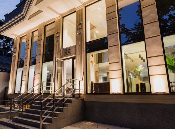 Front of property – evening/night