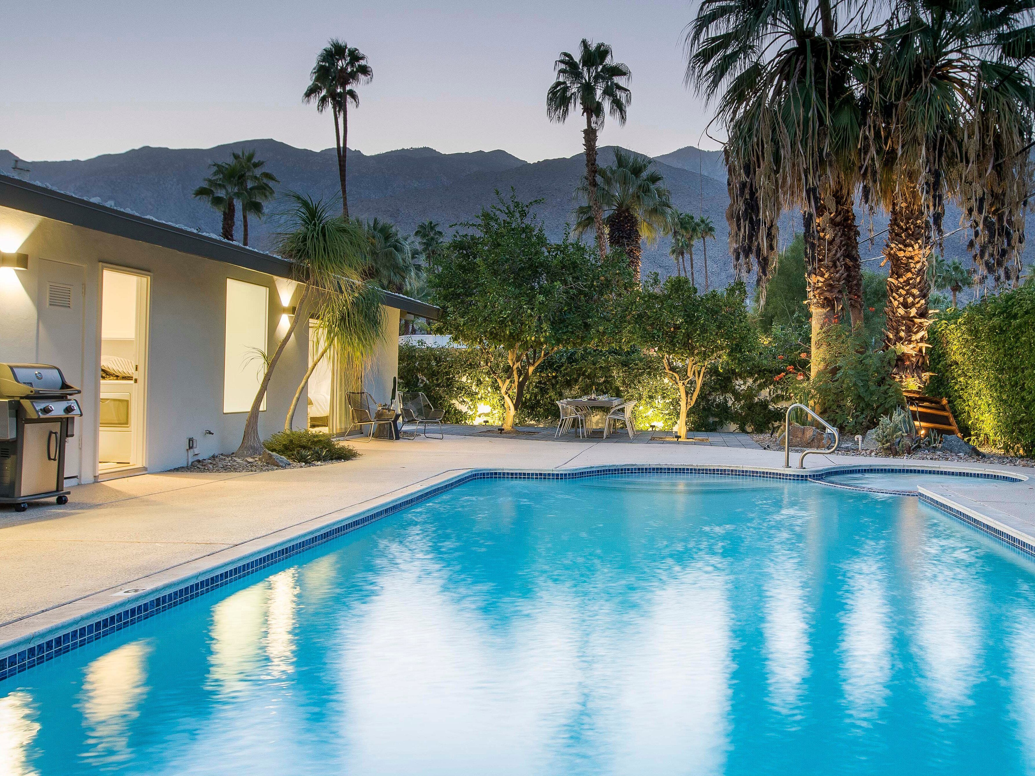 A heated pool
