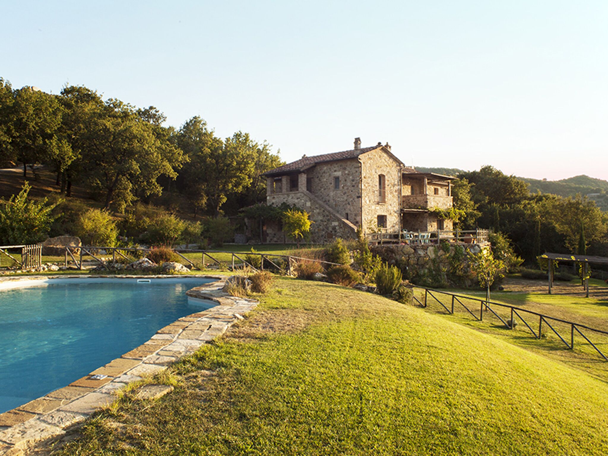 A heated pool
