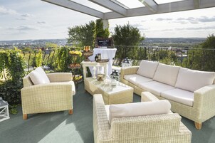 Outdoor wedding area