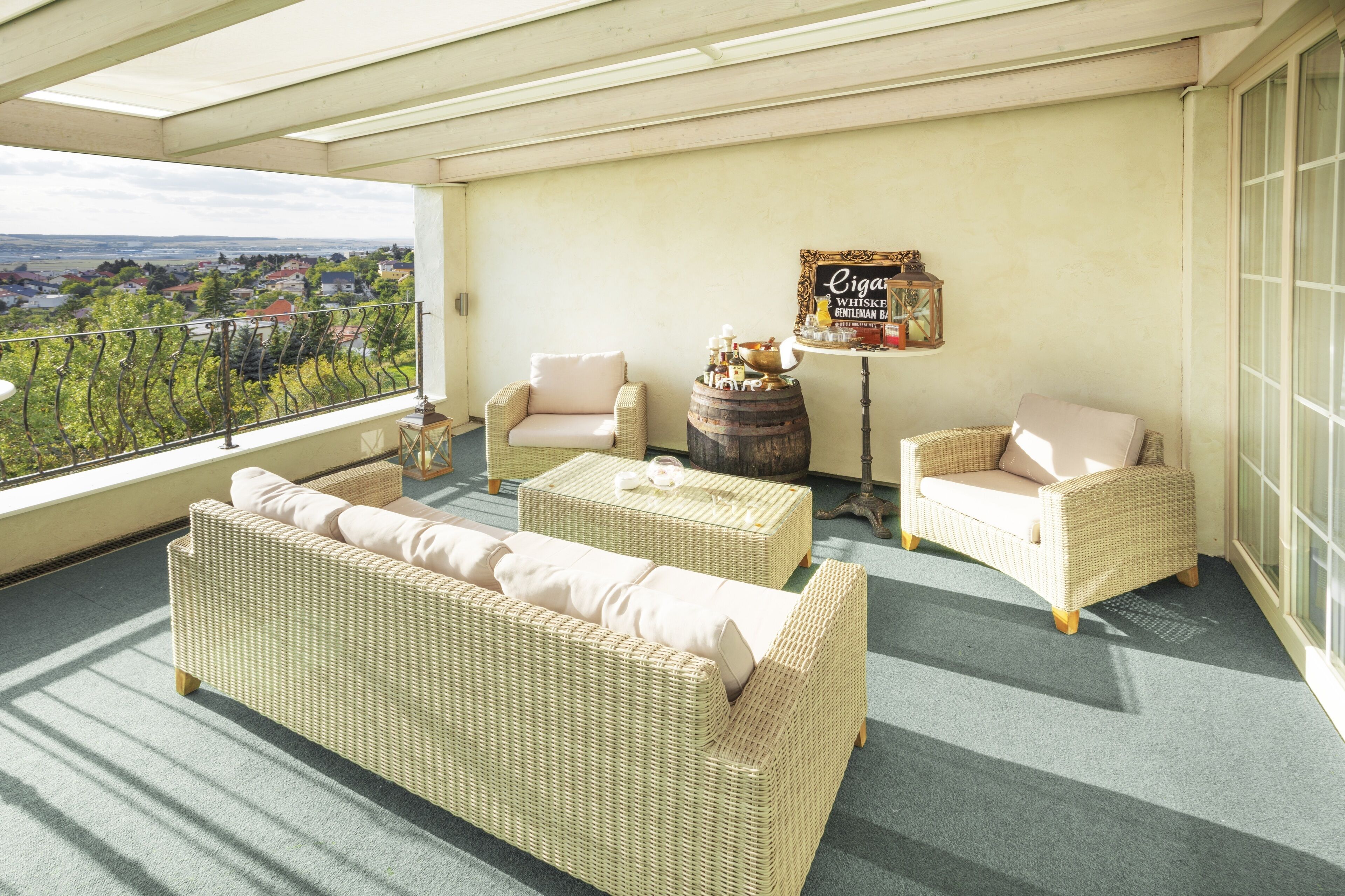 outdoor wedding area