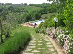 Pool - Villa in Chianti with private pool, walking to a restaurant Electric car charger (Ortimino)