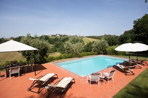 Pool - Villa in Chianti with private pool, walking to a restaurant Electric car charger (Ortimino)