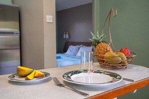 Comfort-Ferienhaus, 1 King-Bett, Gartenblick | Eigene Küche