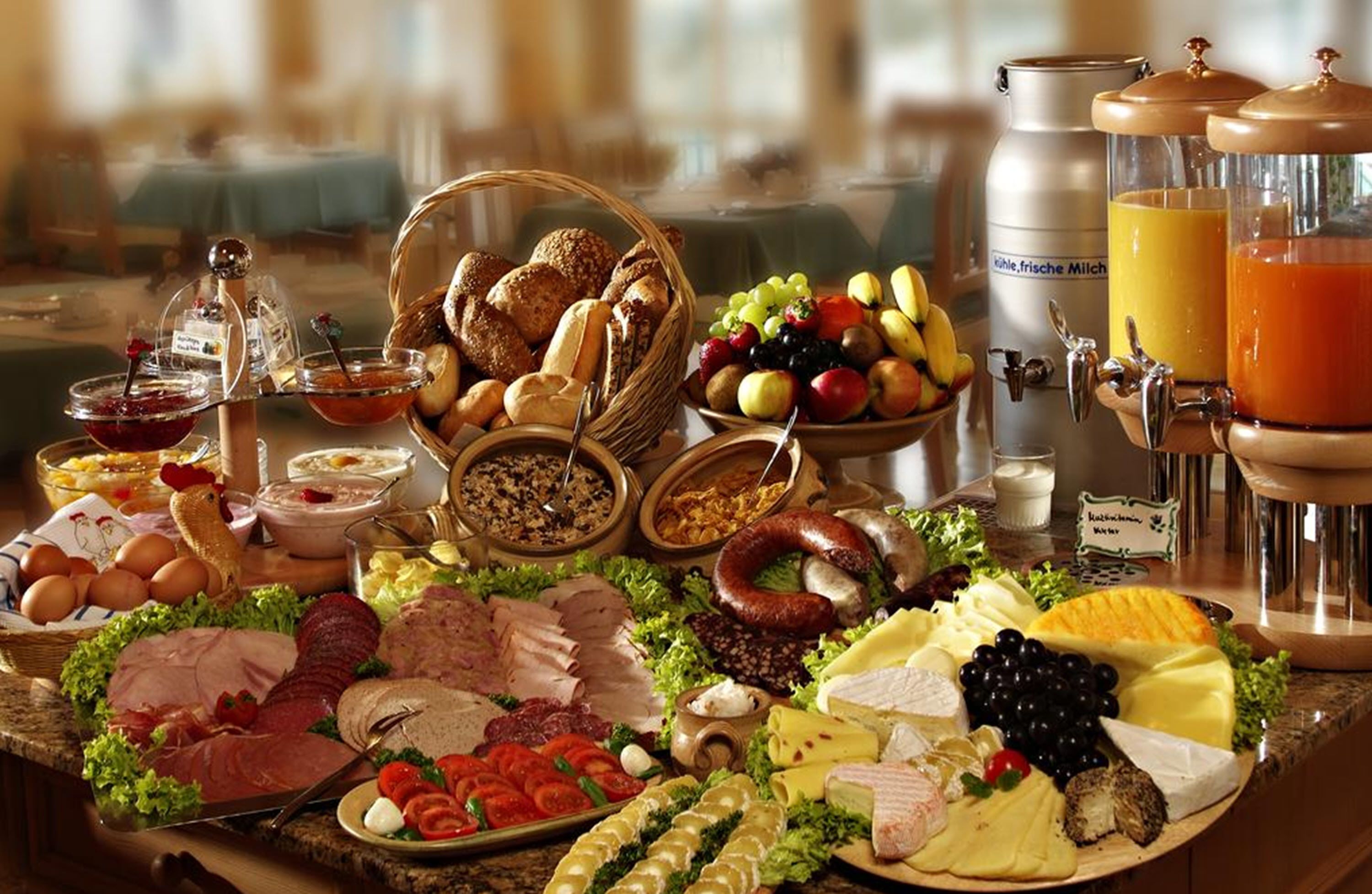 Frokostbuffé er inkludert hver dag