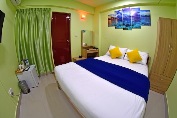 Minibar, tabla de planchar con plancha, wifi gratis y ropa de cama