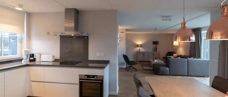 Microwave, oven, dishwasher, highchair