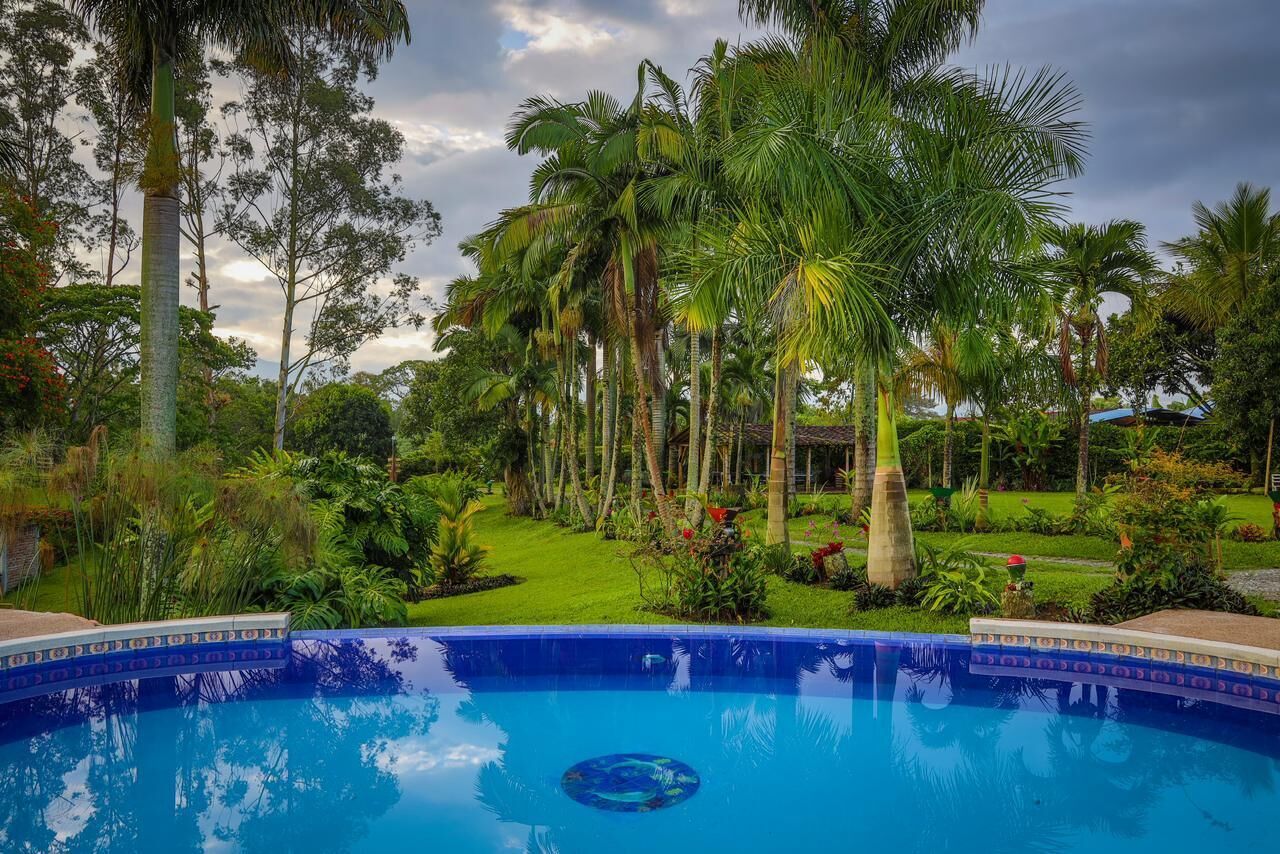 outdoor pool, open 10:00 am to 9:30 pm, pool umbrellas, pool loungers