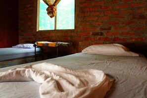Blackout curtains, iron/ironing board, free WiFi, bed sheets