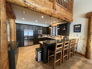 Fridge, microwave, oven, stovetop - Overlook - Stunning Home on Mt. Crested Butte w/ Hot Tub and Gorgeous Views! (Mt. Crested Butte)