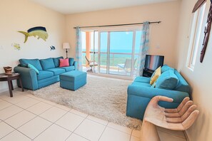 Smart TV, DVD player, books, video library