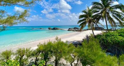 Secluded Pink Snd Beachfront Estate w/Htd Pool