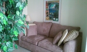 Flat-screen TV, DVD player, books - PERFECT 1BR, 2 BATH CONDO ON THE BEACH - STEPS AWAY FROM THE ATLANTIC OCEAN! (Daytona Beach)