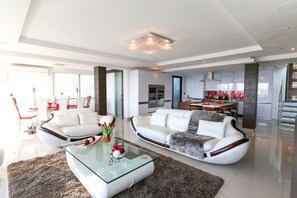 TV, fireplace, DVD player, stereo