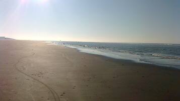 En la playa