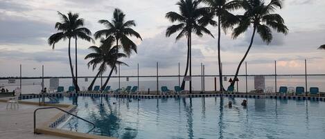 A heated pool