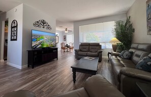 Smart TV, reproductor de DVD, libros y monitor de computadora 