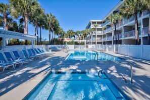 Outdoor pool, a heated pool - Gulf Views!/corner unit/deeded beach access/pickleball courts (Santa Rosa Beach)