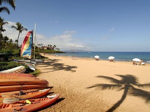 Sun loungers, beach towels