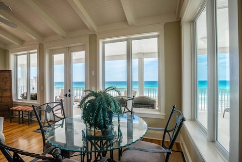 Gulf Front Home w/ Heated Pool, Large Covered Porches, Private Beach Access