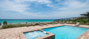 
Gulf Front Home w/ Heated Pool, Large Covered Porches, Private Beach Access