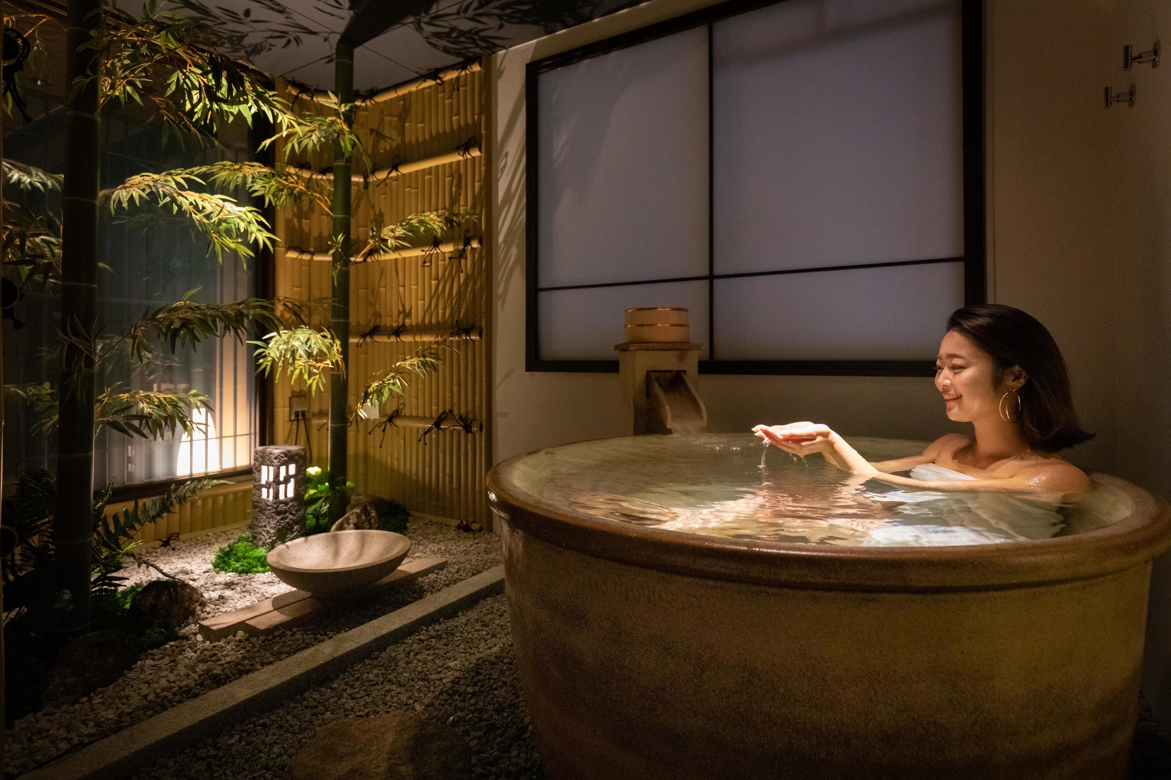 Suite with Semi-open-Air Bath, 90m2 | Bathroom