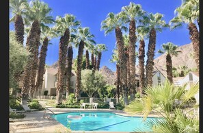 Outdoor pool, a heated pool - 2 Bed En-Suite Villa Fabulous Mountain Views Indian Wells Tennis, Golf, Relax! (Indian Wells)