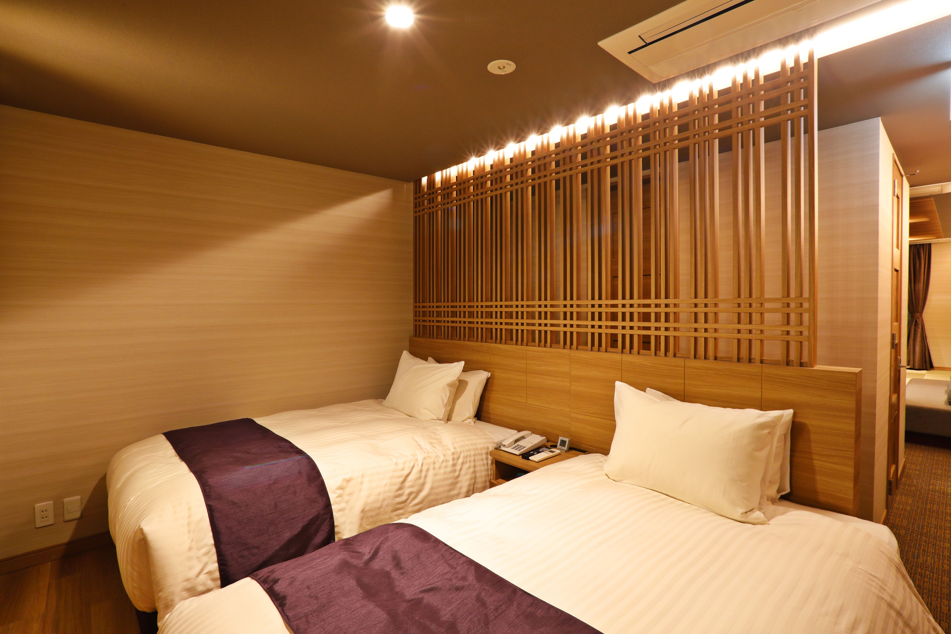 terrace suite jp-western room a, annex (1f, open air bath, terrace) | 1 bedroom, down duvets, in-room safe, blackout curtains