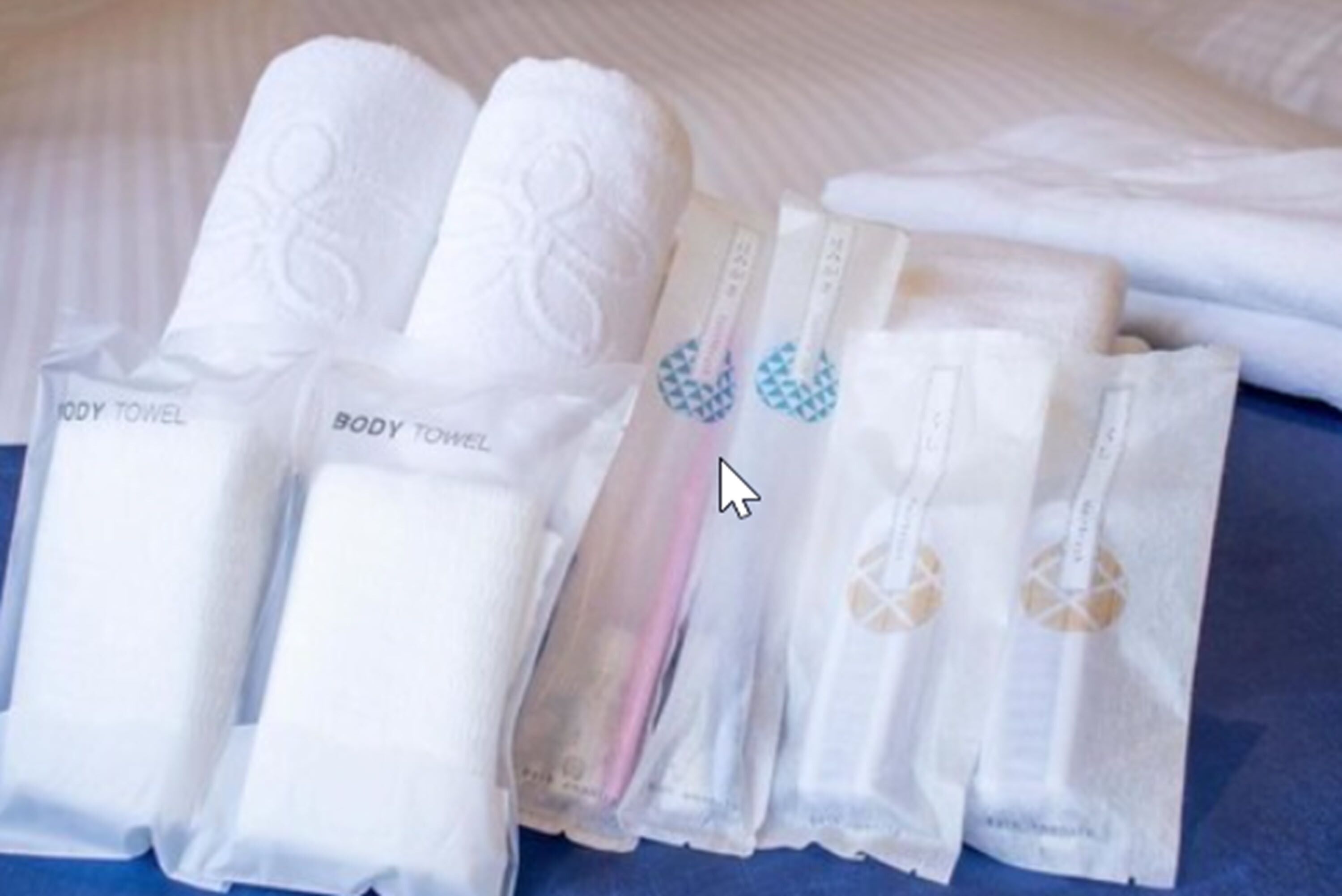 combined shower/bathtub, free toiletries, hair dryer, slippers