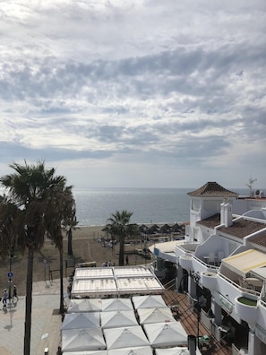 Playa en los alrededores y camastros 