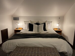 Literie de qualité supérieure, couette en duvet d'oie, minibar