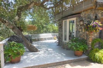 Moonglow is nestled in the forest but minutes from downtown Carmel.