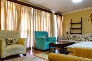 TV - A haven within the city, a sanctuary to relax, rest, and unwind in comfort.  (NAIROBI)