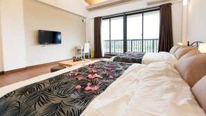 Family Quadruple Room | Premium bedding, individually decorated, individually furnished, desk - Summer Rocker Villa (Ji'an)