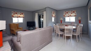 TV, fireplace, DVD player, table tennis