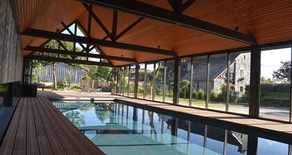 Ruhe und Wohlbefinden in einem alten renovierten Bauernhaus mit #aga Schwimmbad