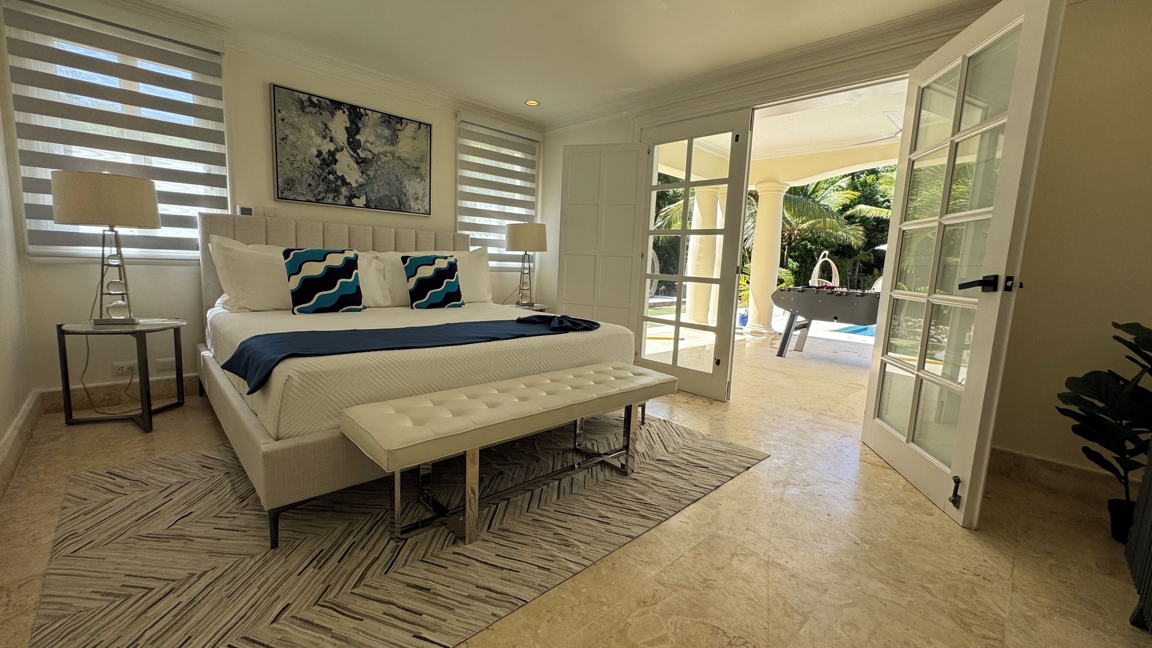 5 bedrooms, in-room safe, iron/ironing board, travel crib