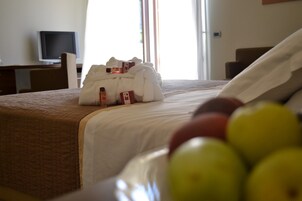 Habitación con 1 cama doble o 2 individuales | Minibar, caja fuerte, escritorio y cortinas opacas