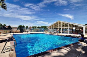 Indoor pool, a heated pool