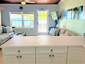 Smart TV, DVD player, ping pong, books