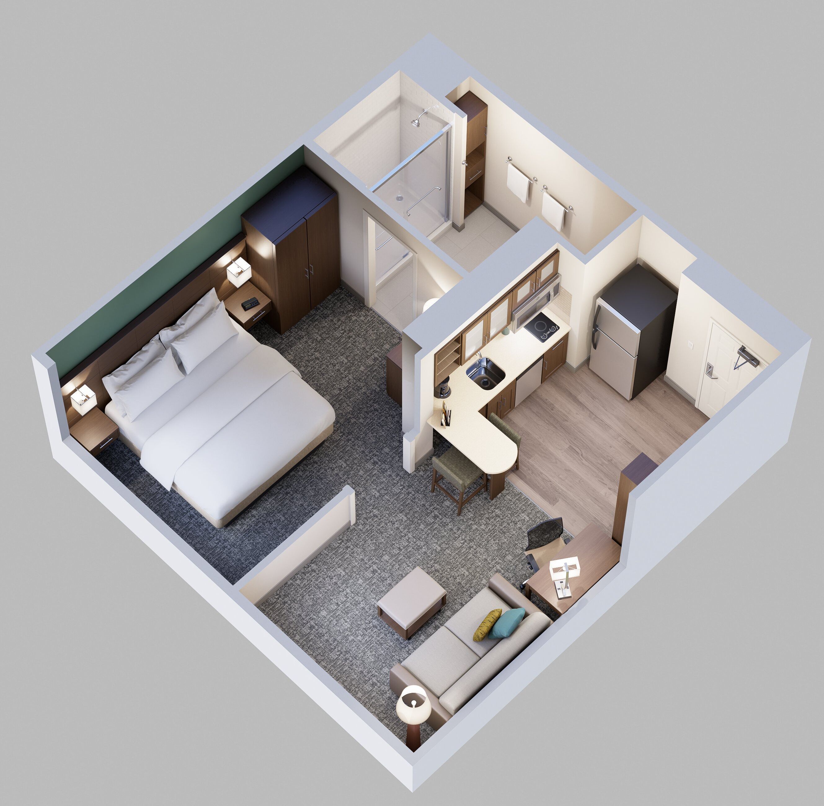 1 bedroom, premium bedding, pillow-top beds, desk