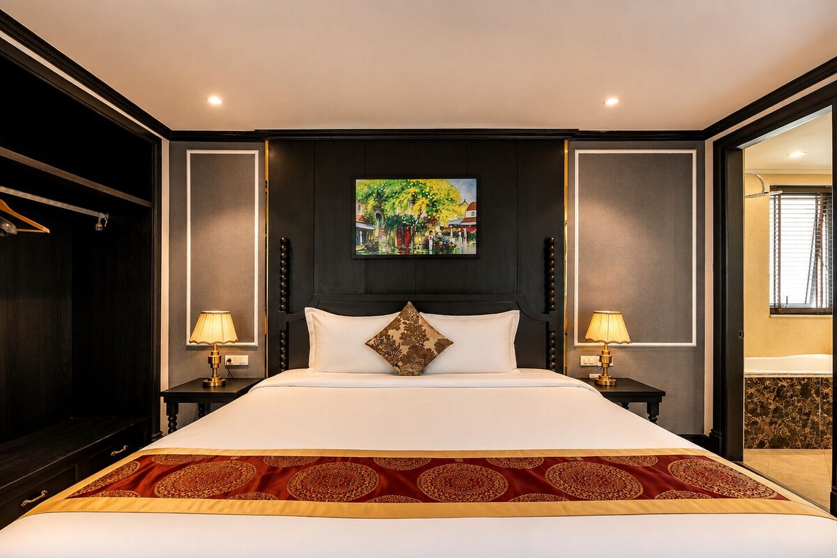 Deluxe Double Room | Sengetøy av topp kvalitet, minibar, safe på rommet og blendingsgardiner
