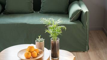 Deluxe Studio with Balcony | 1 bedroom, premium bedding, pillowtop beds, in-room safe