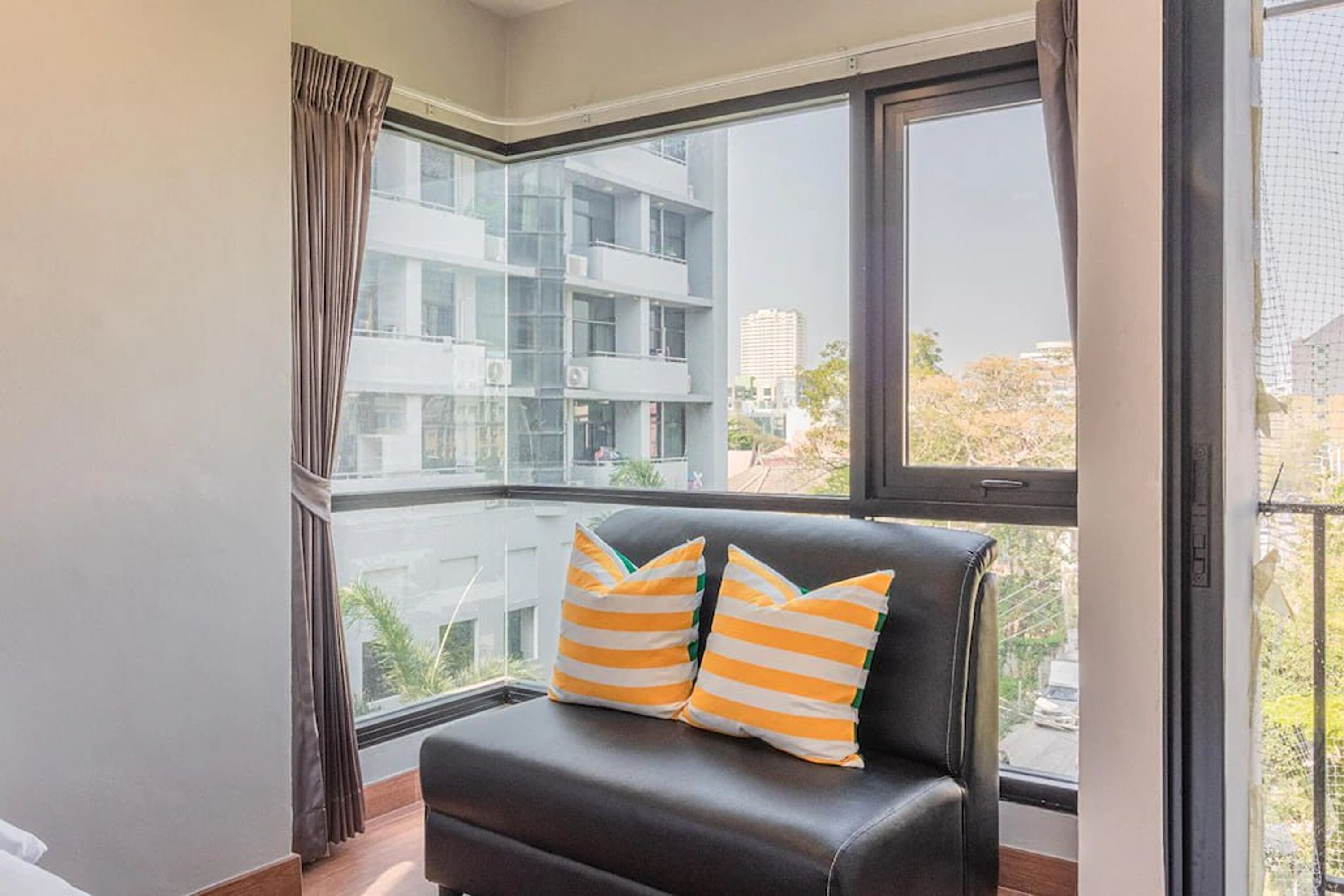 family double room, 2 queen beds | 1 bedroom, desk, blackout curtains, free wifi