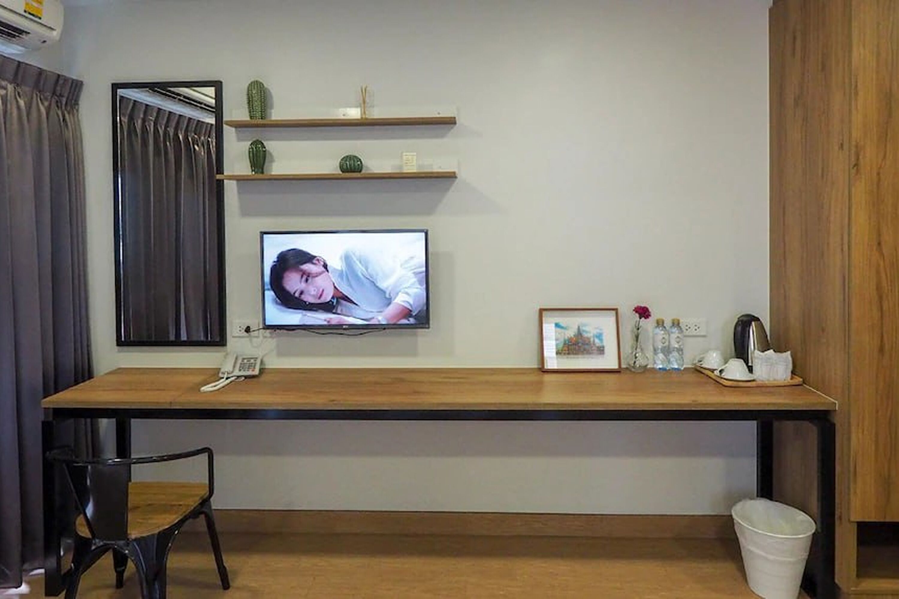 standard double room, 1 queen bed, terrace, city view | 1 bedroom, desk, blackout curtains, free wifi