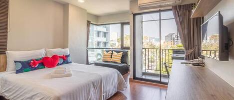 Familien-Doppelzimmer, 2 Queen-Betten | 1 Schlafzimmer, Bettwäsche