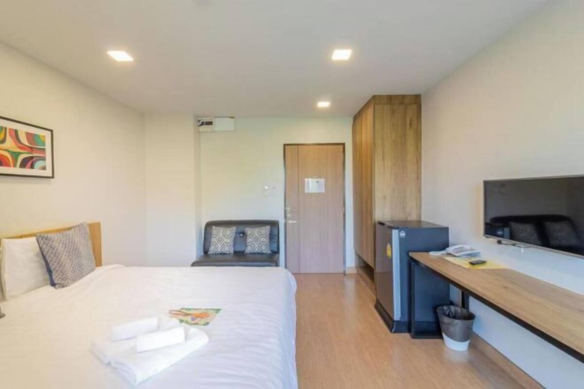 1 slaapkamer, een bureau, verduisterende gordijnen, gratis wifi