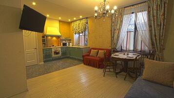 公寓, 非吸煙房 | 熨斗/熨衣板、免費無線上網、床單